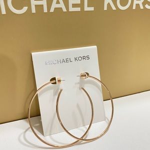 NWT MK Large Hoop Earrings